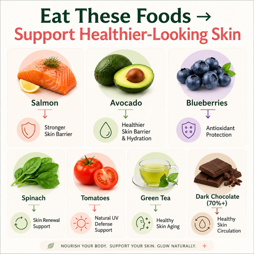 Healthy food for Glowing skin