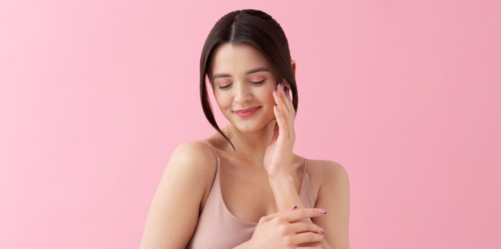 women with naturally glowing skin